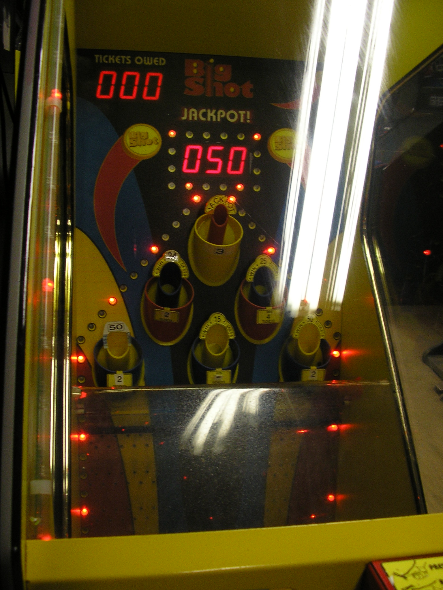 BIG SHOT Ticket Redemption Arcade Machine Game by BAY TEK TOKEN
